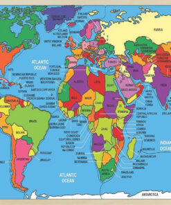 Compact World Map - 300 pieces Jigsaw Puzzle (18 in x 12 in)