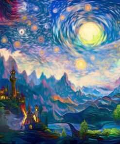 Colorful Night - 500 pieces Jigsaw Puzzle (47.6 cm x 34 cm)