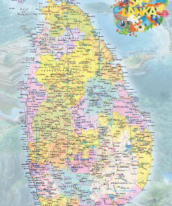 Sri Lanka Map - 300 pieces Jigsaw Puzzle (18 in x 12 in)