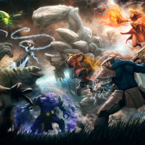 DOTA battle - 500 pieces Jigsaw Puzzle (47.6 cm x 34 cm)