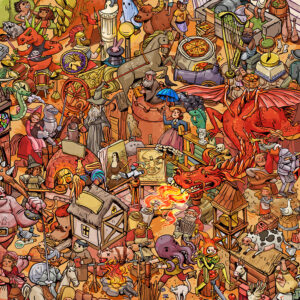 Fantasy Village 1000 Piece Jigsaw Puzzle by Jigsawfy