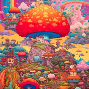 Kingdom of Shrooms - 500 pieces Jigsaw Puzzle (47.6 cm x 34 cm)