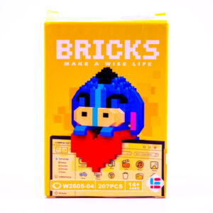 Eeyore Heartfelt - Bricks by Jigsawfy (207 pieces)